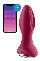 Анальная смарт вибропробка с жемчужным массажем Satisfyer Rotator Plug 2+ Violet photo 1