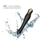 Смартвибратор-пульсатор Zalo — King Obsidian Black, кристалл Swarovski photo 7