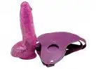 Страпон TLC® Bree Olson Glitter Glam Strap-On Harness and Dong,13х4,1 см photo 1