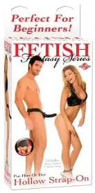 Страпон HOLLOW STRAP-ON BLACK photo 3