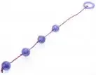 Анальные шарики CRYSTALLINE BEADS PURPLE LARGE photo 1