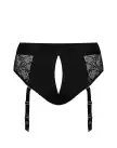 Кружевные трусы для страпона с подвязками для чулок Strap-On-Me DIVA HARNESS - M photo 3