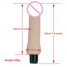 Фаллоимитатор реалистичный с вибрацией 20 см, водонепроницаемый photo 4