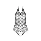 Бодистокинг в крупную сетку Passion BS087 black, открытая спина, халтер, с доступом photo 5