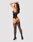 Бодистокинг Obsessive Bodystocking G314 S/M/L, имитация корсета и корсетной шнуровки photo 4