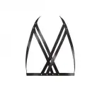 Портупея Bijoux Indiscrets MAZE - Halter Bra Harness Black photo 1