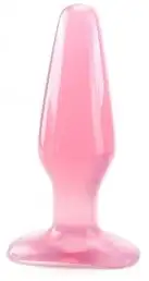 Анальная пробка BUTT PLUG PINK JELLY MEDIUM photo 1